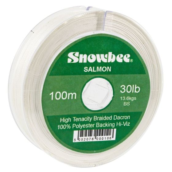 Snowbee Braided Dacron Backing Line - 30lb Yellow 100m