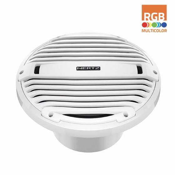 Hertz 1000W 12" 4 Ohm HMS RGB LED Marine Subwoofer - Total White