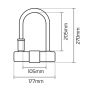 Oxford Magnum U-Lock with Bracket - 170 x 285mm